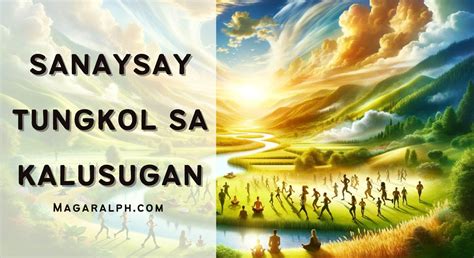 Sanaysay Tungkol sa Kalusugan (7 Sanaysay) — MagaralPH.